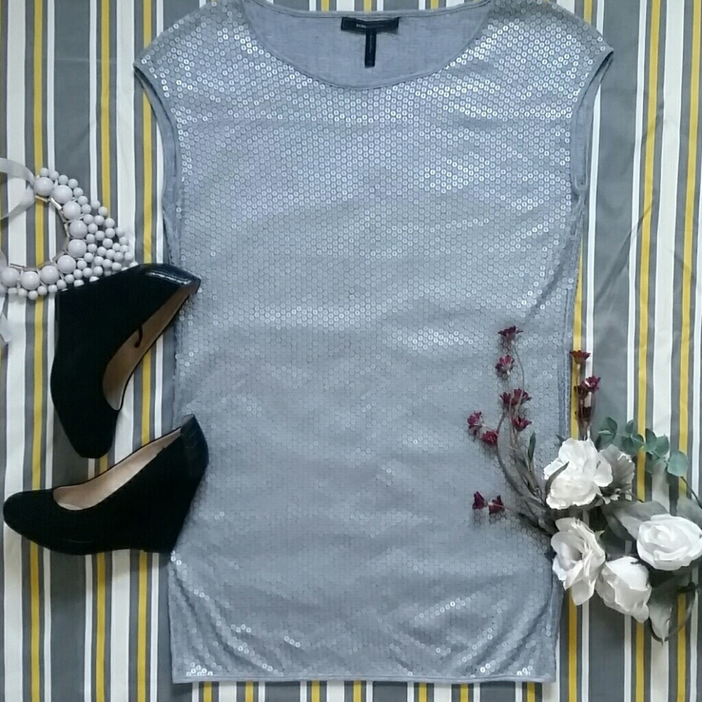 BCBG sequin shift dress